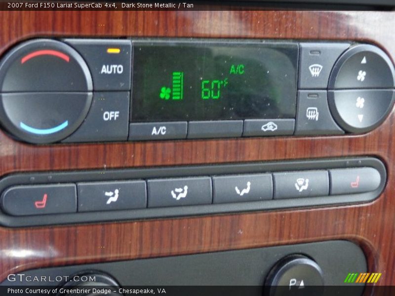 Dark Stone Metallic / Tan 2007 Ford F150 Lariat SuperCab 4x4