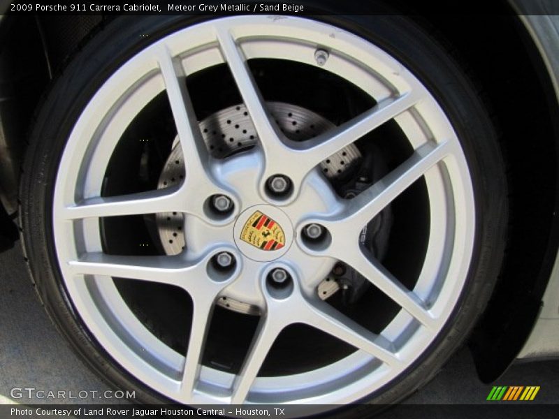 Meteor Grey Metallic / Sand Beige 2009 Porsche 911 Carrera Cabriolet