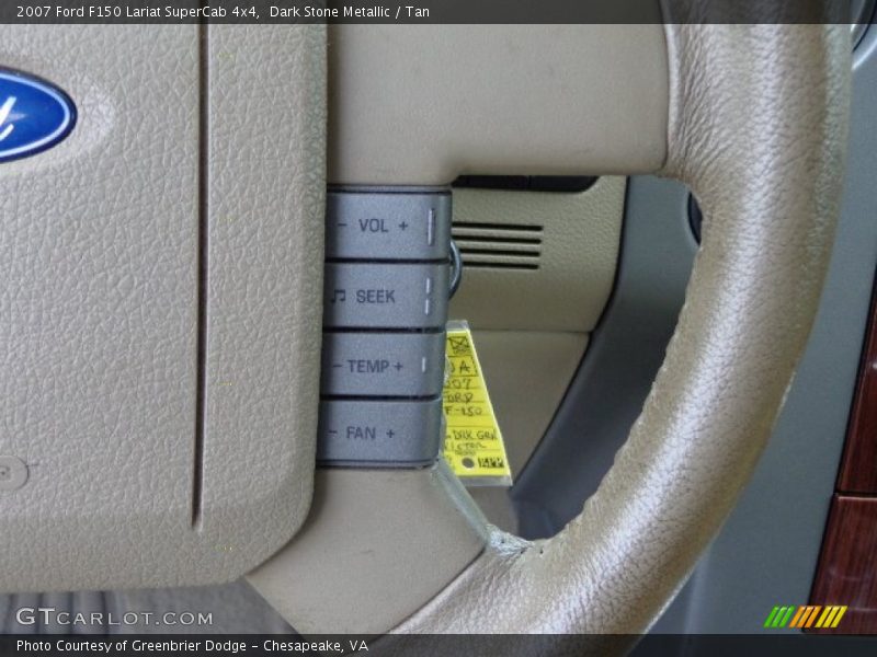Dark Stone Metallic / Tan 2007 Ford F150 Lariat SuperCab 4x4