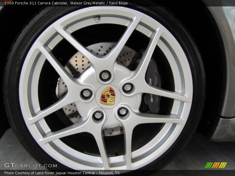 Meteor Grey Metallic / Sand Beige 2009 Porsche 911 Carrera Cabriolet