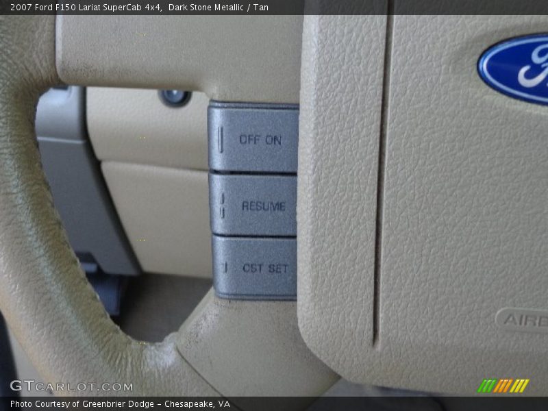 Dark Stone Metallic / Tan 2007 Ford F150 Lariat SuperCab 4x4