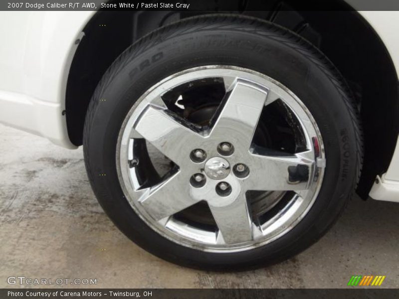 Stone White / Pastel Slate Gray 2007 Dodge Caliber R/T AWD
