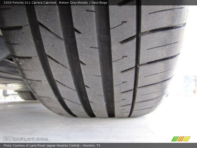 Meteor Grey Metallic / Sand Beige 2009 Porsche 911 Carrera Cabriolet