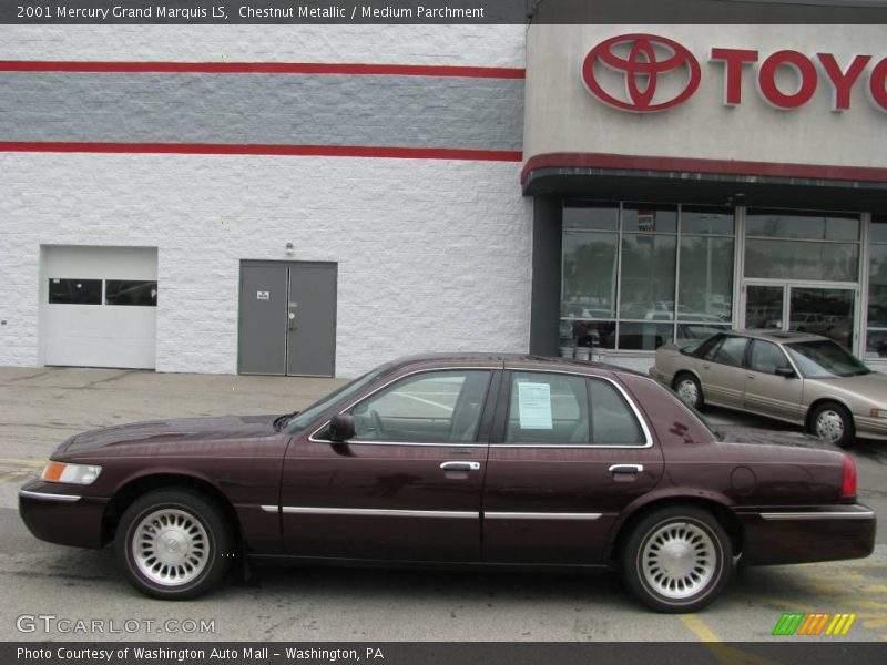Chestnut Metallic / Medium Parchment 2001 Mercury Grand Marquis LS