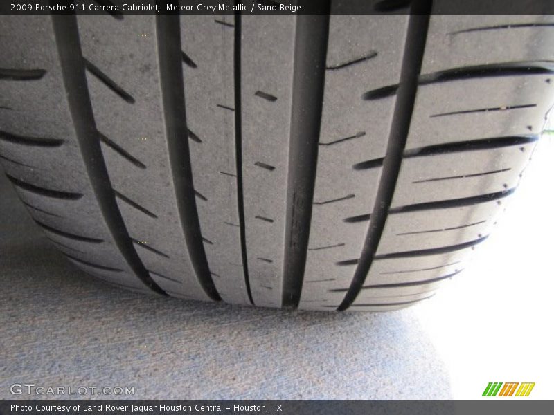 Meteor Grey Metallic / Sand Beige 2009 Porsche 911 Carrera Cabriolet