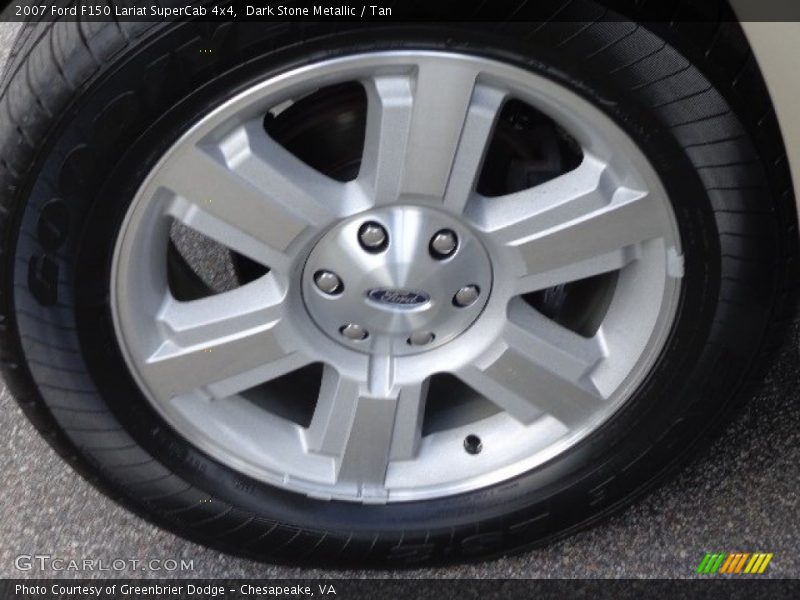 Dark Stone Metallic / Tan 2007 Ford F150 Lariat SuperCab 4x4