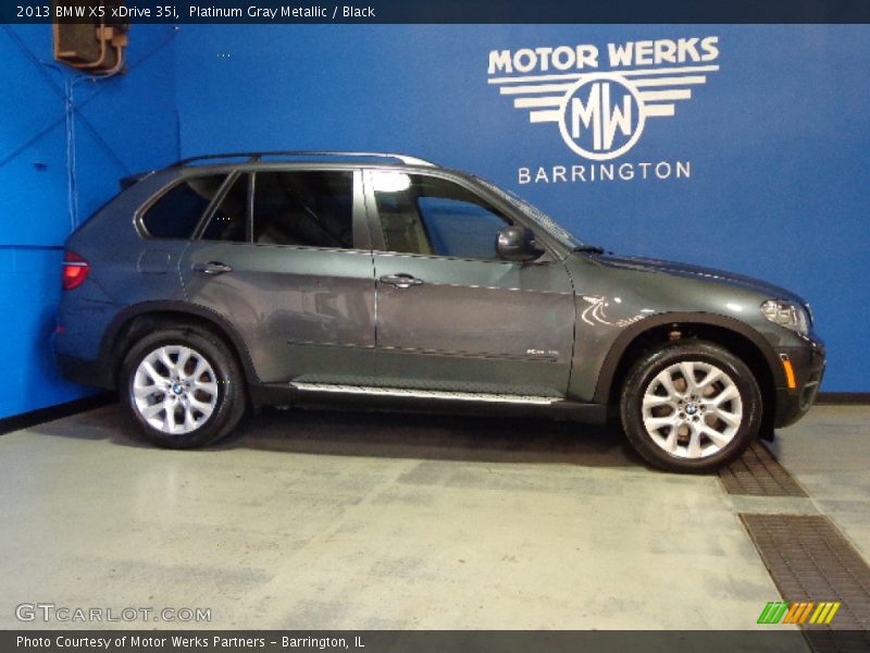 Platinum Gray Metallic / Black 2013 BMW X5 xDrive 35i
