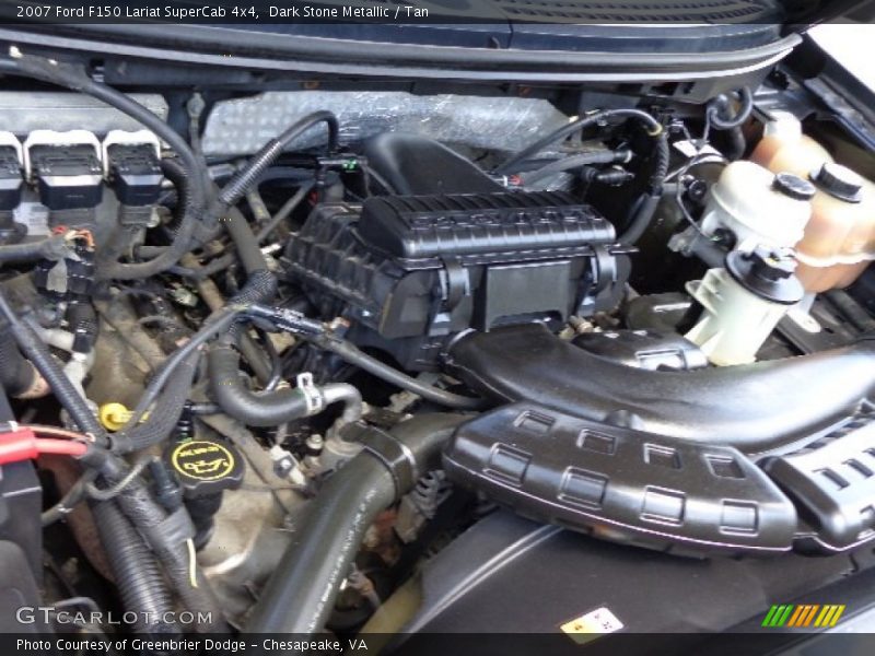 Dark Stone Metallic / Tan 2007 Ford F150 Lariat SuperCab 4x4
