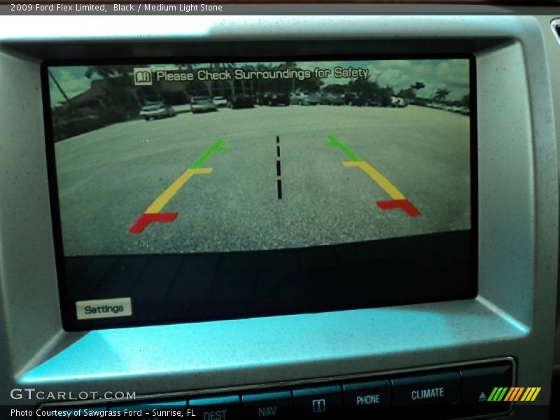 Black / Medium Light Stone 2009 Ford Flex Limited