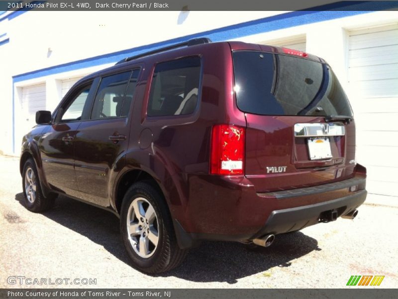Dark Cherry Pearl / Black 2011 Honda Pilot EX-L 4WD