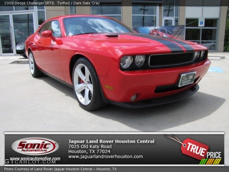 TorRed / Dark Slate Gray 2009 Dodge Challenger SRT8