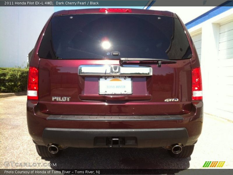 Dark Cherry Pearl / Black 2011 Honda Pilot EX-L 4WD