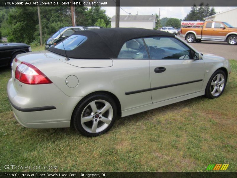 Silver Metallic / Parchment 2004 Saab 9-3 Arc Convertible