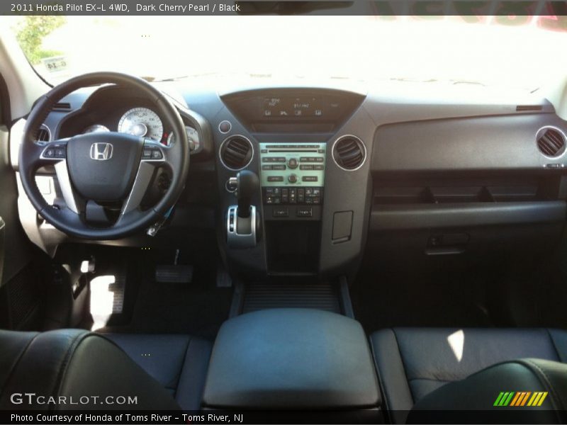 Dark Cherry Pearl / Black 2011 Honda Pilot EX-L 4WD
