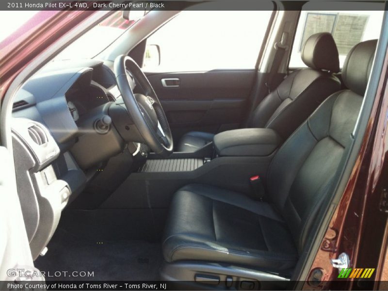 Dark Cherry Pearl / Black 2011 Honda Pilot EX-L 4WD