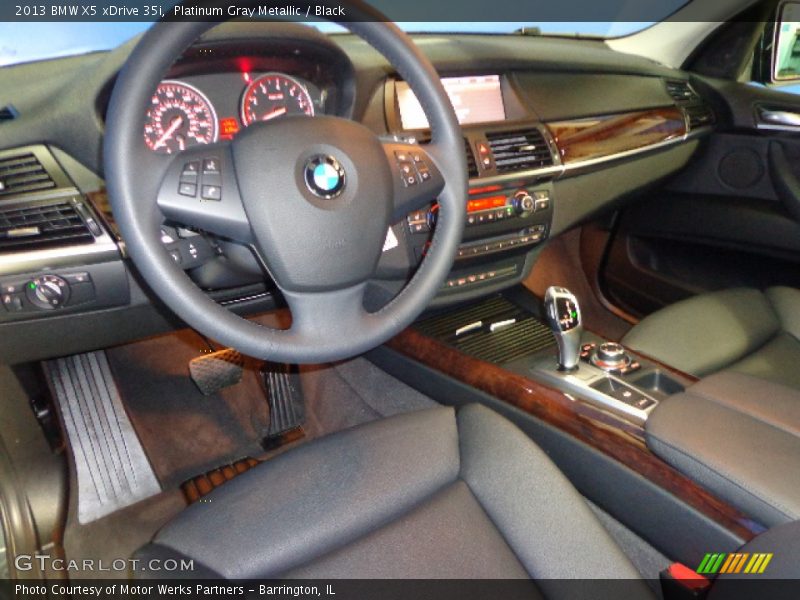 Platinum Gray Metallic / Black 2013 BMW X5 xDrive 35i