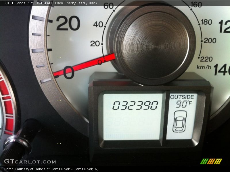 Dark Cherry Pearl / Black 2011 Honda Pilot EX-L 4WD