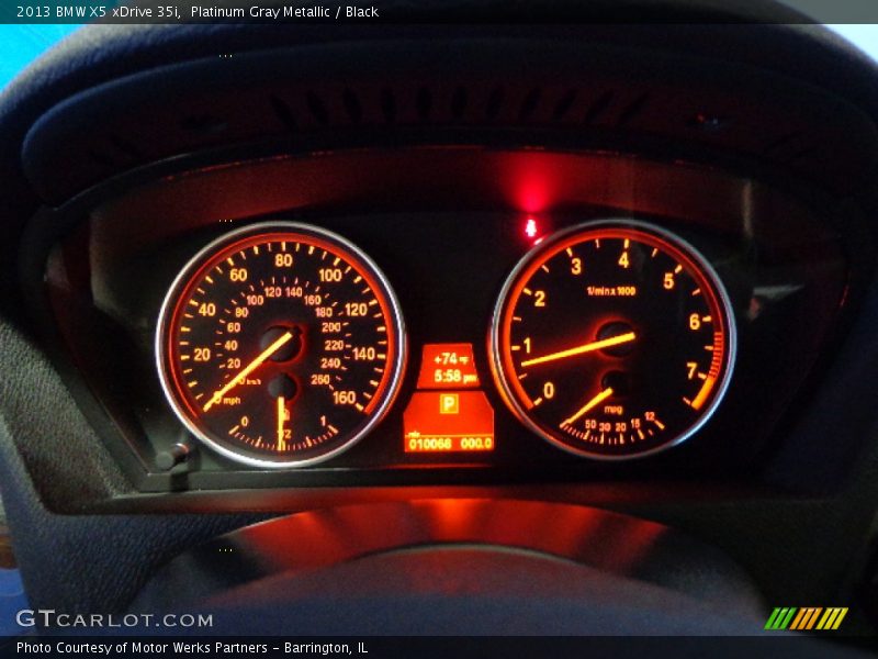 Platinum Gray Metallic / Black 2013 BMW X5 xDrive 35i