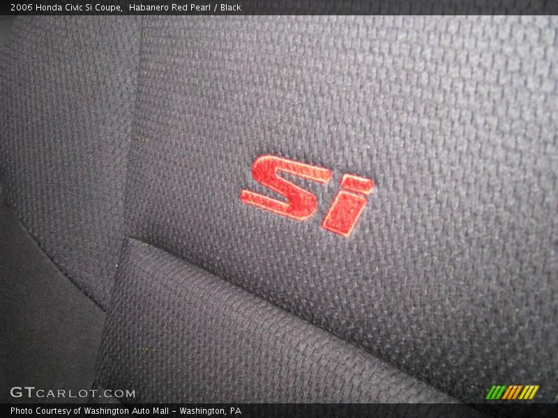 Habanero Red Pearl / Black 2006 Honda Civic Si Coupe