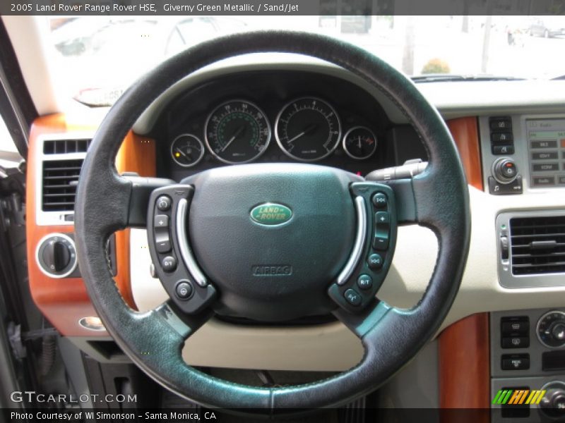 Giverny Green Metallic / Sand/Jet 2005 Land Rover Range Rover HSE