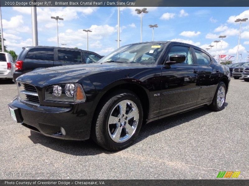 Brilliant Black Crystal Pearl / Dark Slate Gray 2010 Dodge Charger R/T