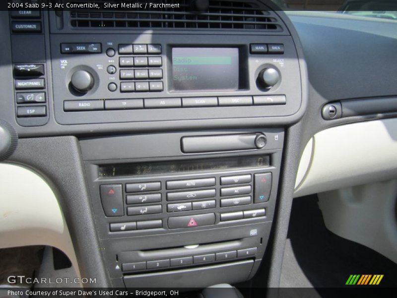 Silver Metallic / Parchment 2004 Saab 9-3 Arc Convertible