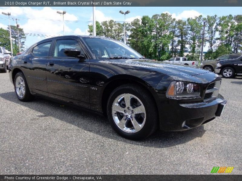 Brilliant Black Crystal Pearl / Dark Slate Gray 2010 Dodge Charger R/T