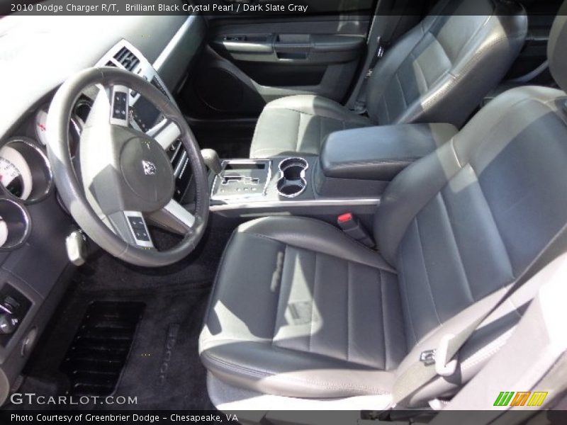 Brilliant Black Crystal Pearl / Dark Slate Gray 2010 Dodge Charger R/T