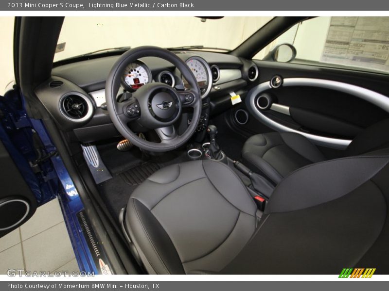 Lightning Blue Metallic / Carbon Black 2013 Mini Cooper S Coupe
