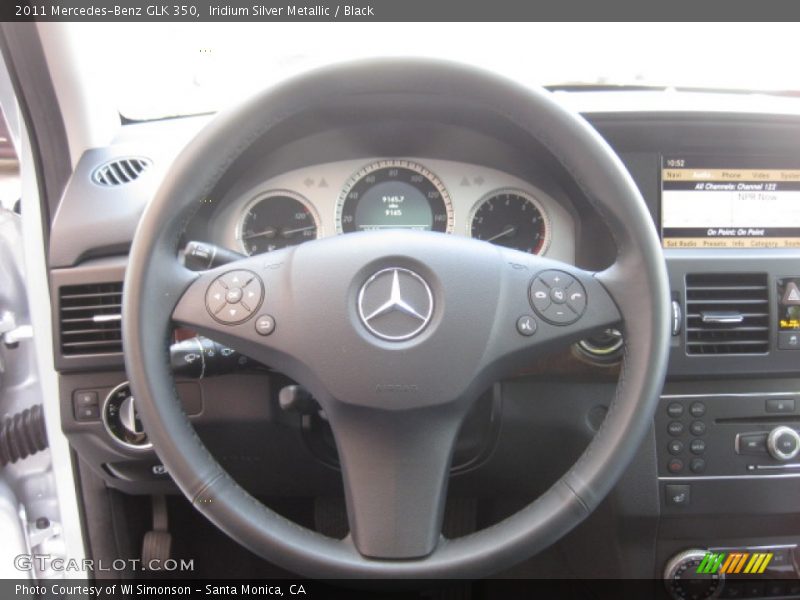 Iridium Silver Metallic / Black 2011 Mercedes-Benz GLK 350