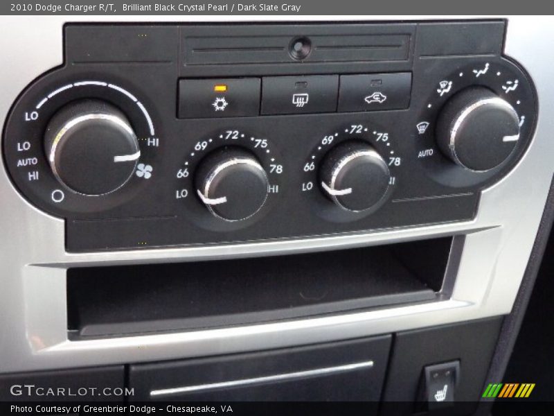 Brilliant Black Crystal Pearl / Dark Slate Gray 2010 Dodge Charger R/T