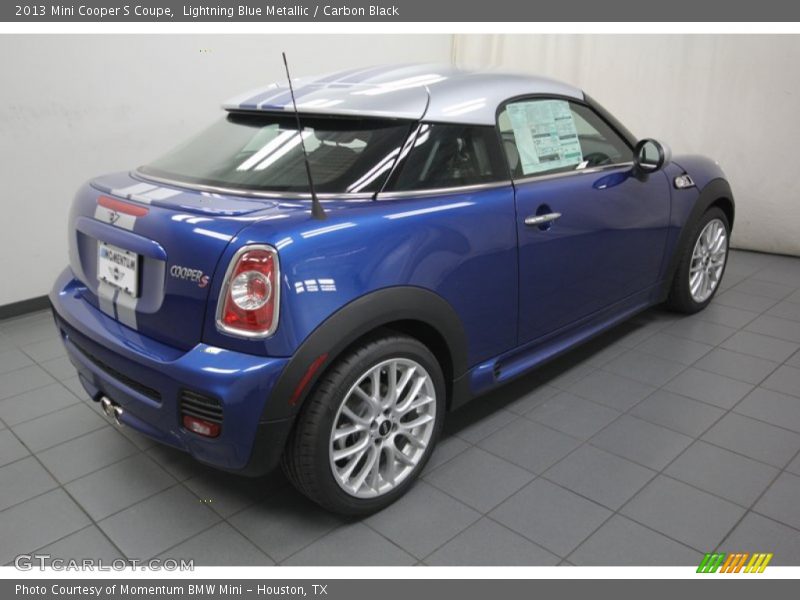 Lightning Blue Metallic / Carbon Black 2013 Mini Cooper S Coupe