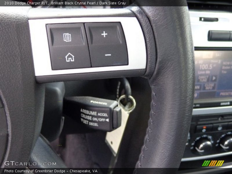 Brilliant Black Crystal Pearl / Dark Slate Gray 2010 Dodge Charger R/T