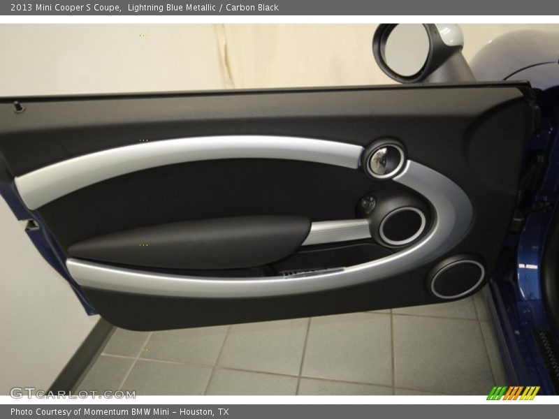 Lightning Blue Metallic / Carbon Black 2013 Mini Cooper S Coupe