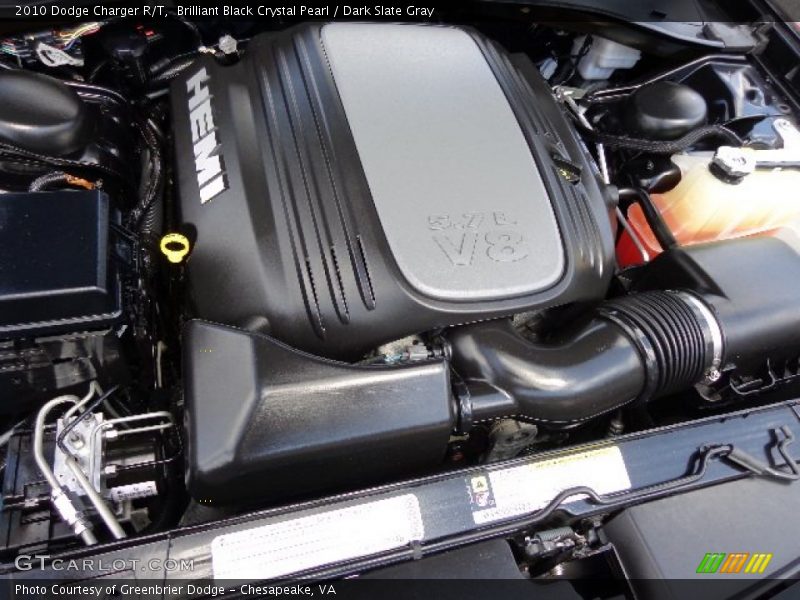 Brilliant Black Crystal Pearl / Dark Slate Gray 2010 Dodge Charger R/T