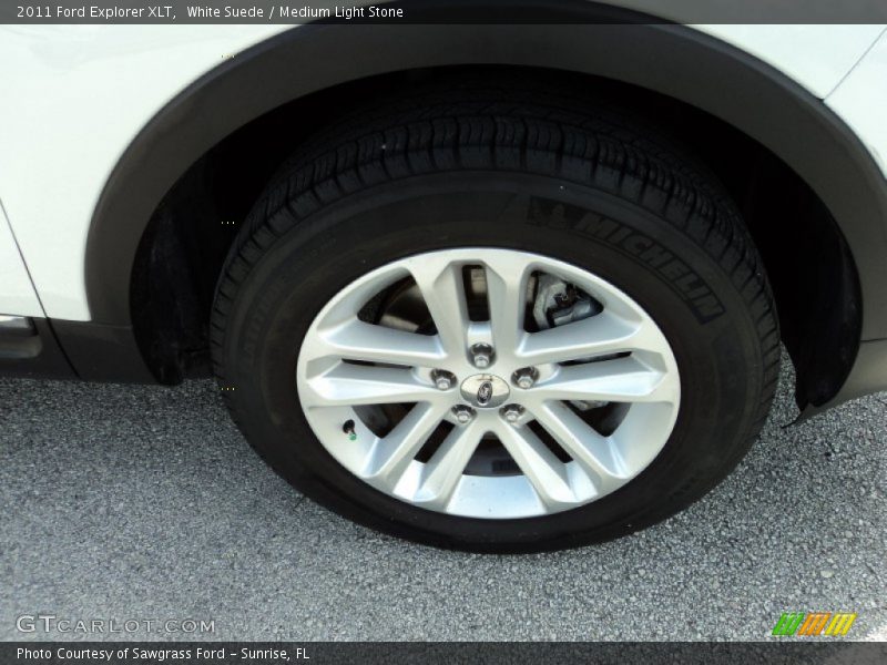White Suede / Medium Light Stone 2011 Ford Explorer XLT