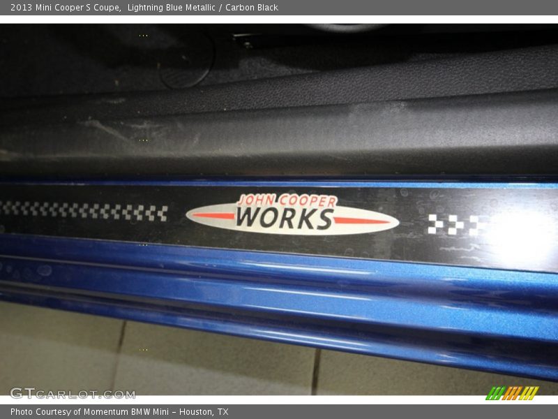Lightning Blue Metallic / Carbon Black 2013 Mini Cooper S Coupe