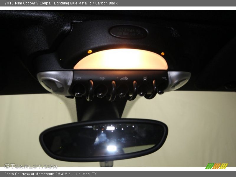 Lightning Blue Metallic / Carbon Black 2013 Mini Cooper S Coupe