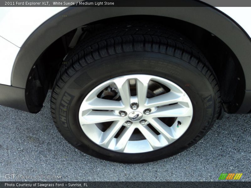 White Suede / Medium Light Stone 2011 Ford Explorer XLT