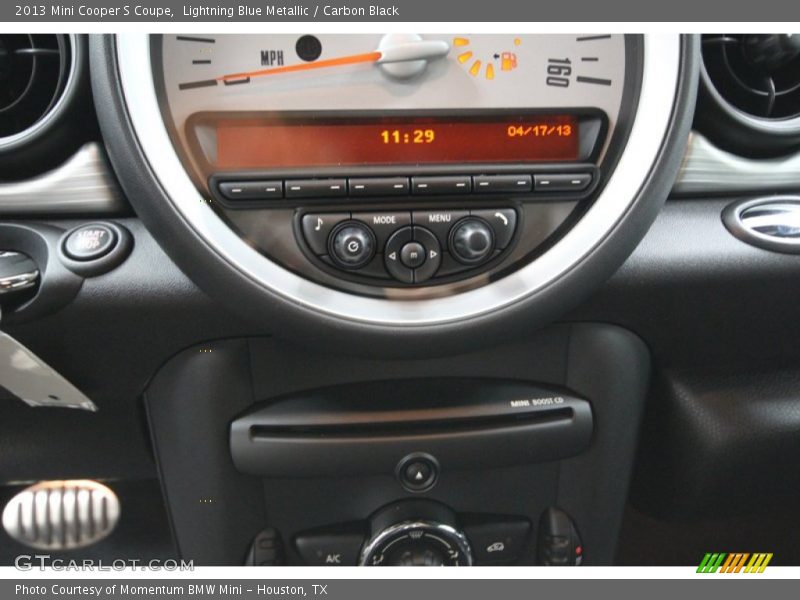 Lightning Blue Metallic / Carbon Black 2013 Mini Cooper S Coupe