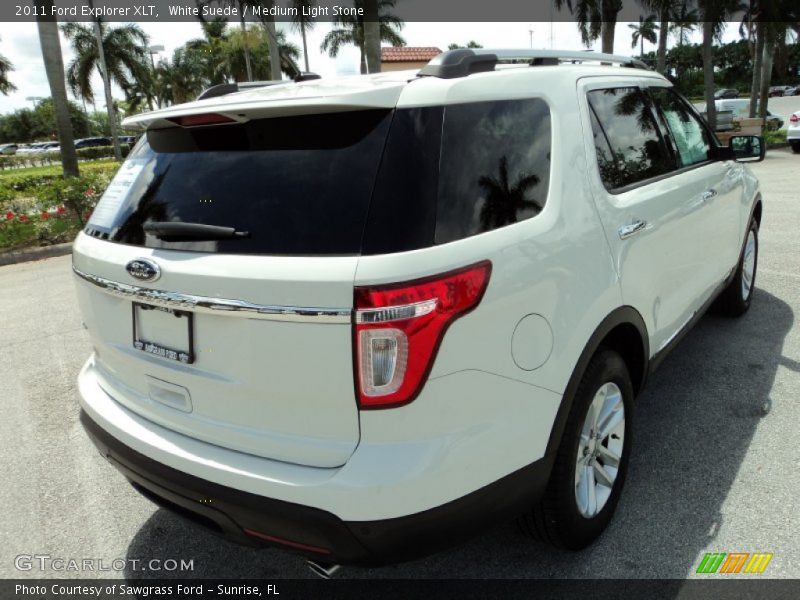 White Suede / Medium Light Stone 2011 Ford Explorer XLT