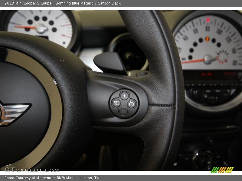 Lightning Blue Metallic / Carbon Black 2013 Mini Cooper S Coupe