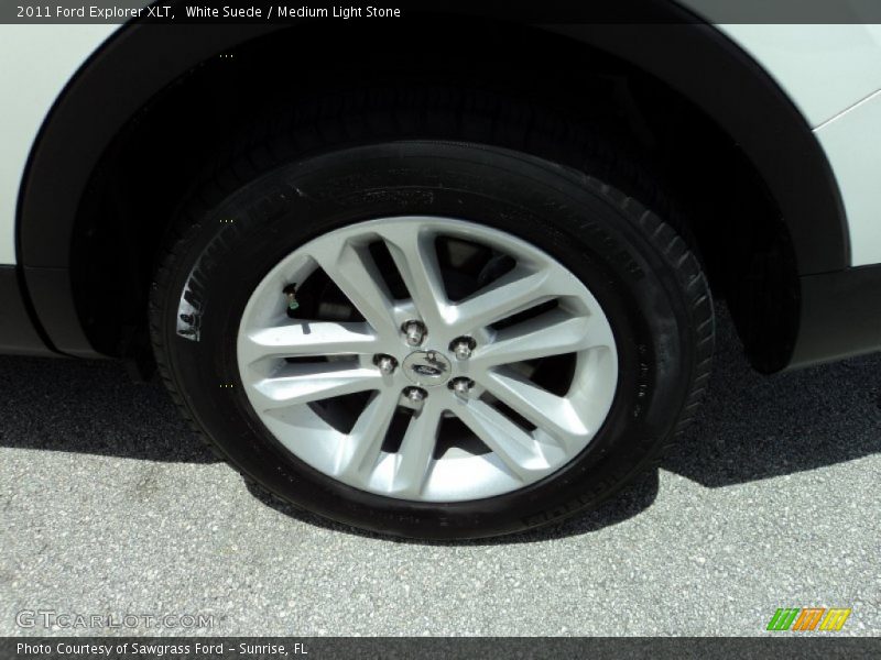 White Suede / Medium Light Stone 2011 Ford Explorer XLT
