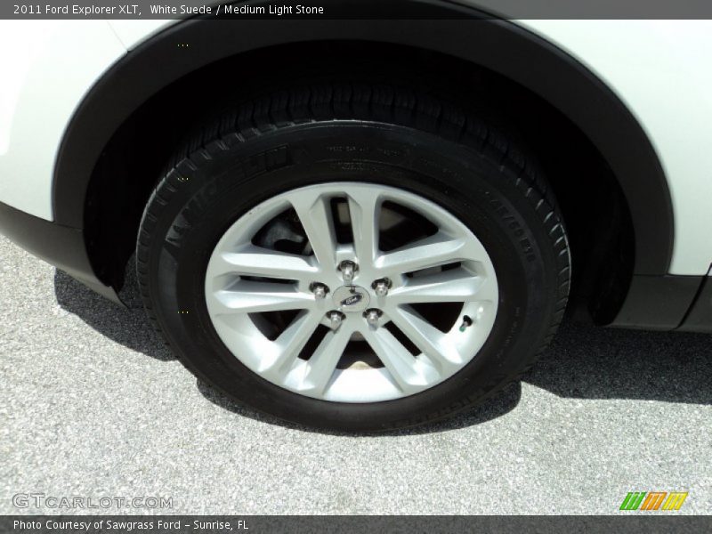 White Suede / Medium Light Stone 2011 Ford Explorer XLT