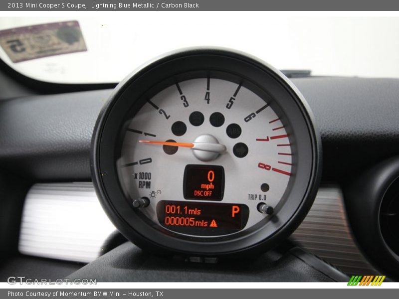 Lightning Blue Metallic / Carbon Black 2013 Mini Cooper S Coupe