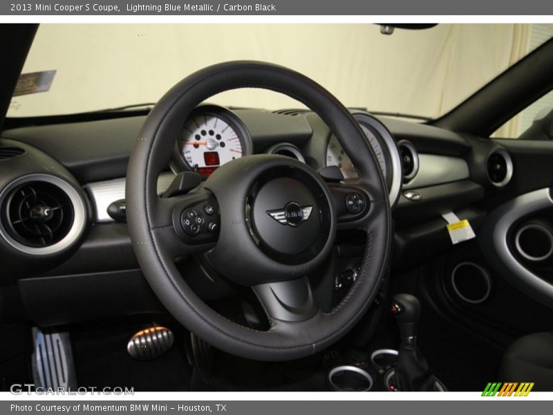 Lightning Blue Metallic / Carbon Black 2013 Mini Cooper S Coupe