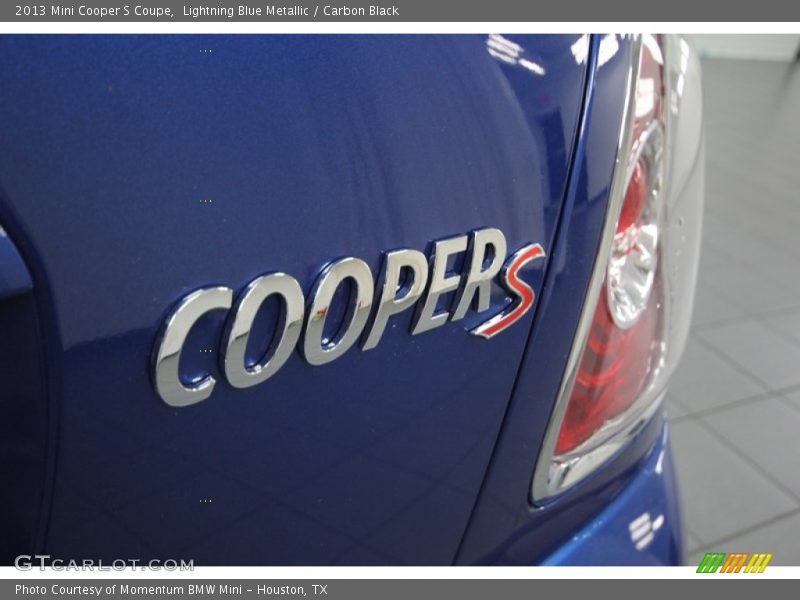 Lightning Blue Metallic / Carbon Black 2013 Mini Cooper S Coupe