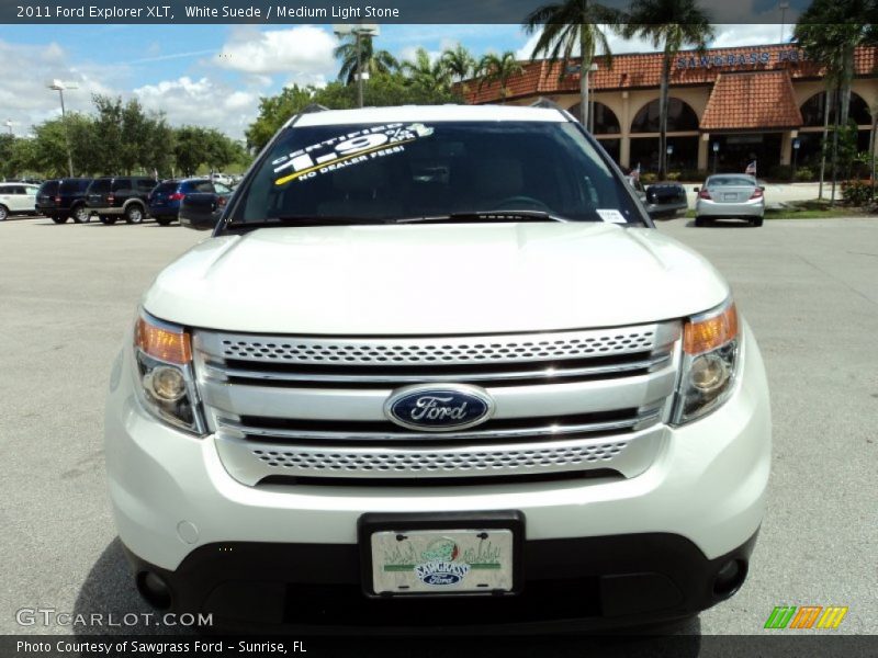 White Suede / Medium Light Stone 2011 Ford Explorer XLT