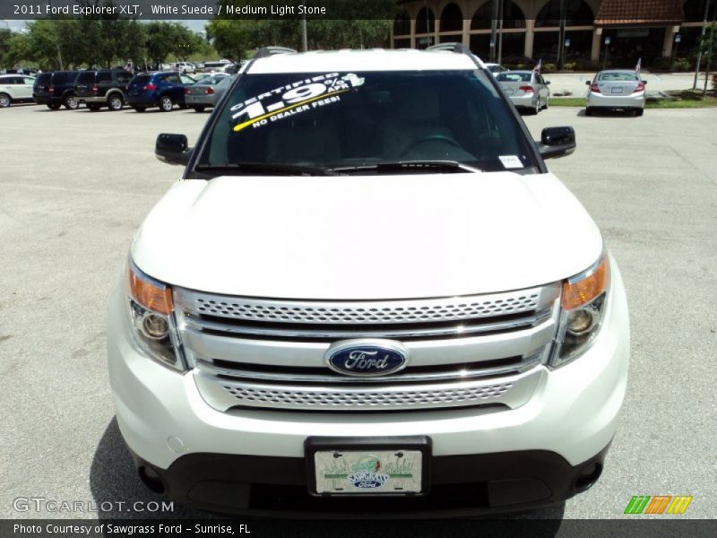 White Suede / Medium Light Stone 2011 Ford Explorer XLT