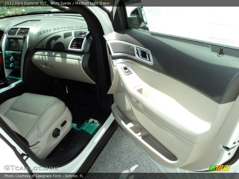 White Suede / Medium Light Stone 2011 Ford Explorer XLT